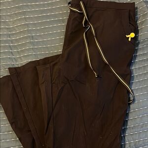 Black scrub pants